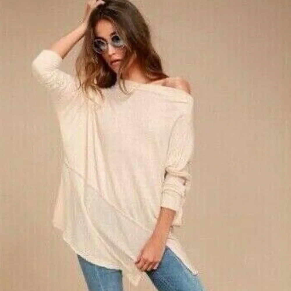 FREE PEOPLE LONG SLEEVE TUNIC TOP - SIZE XS